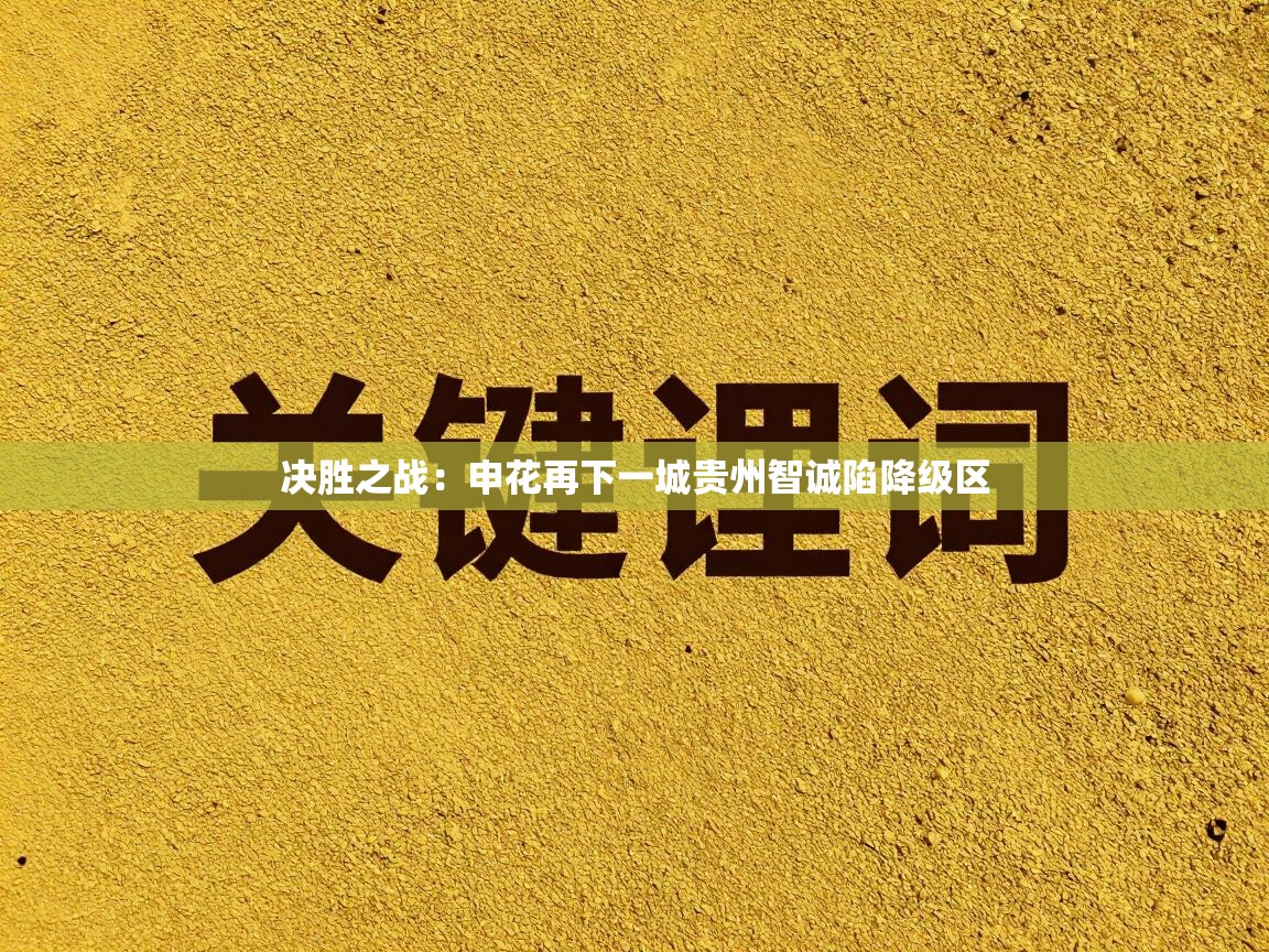 决胜之战：申花再下一城贵州智诚陷降级区  第1张
